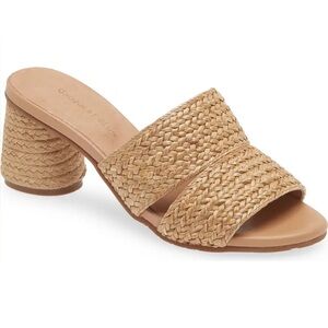 Chocolat Blu Tan Woven Sandals